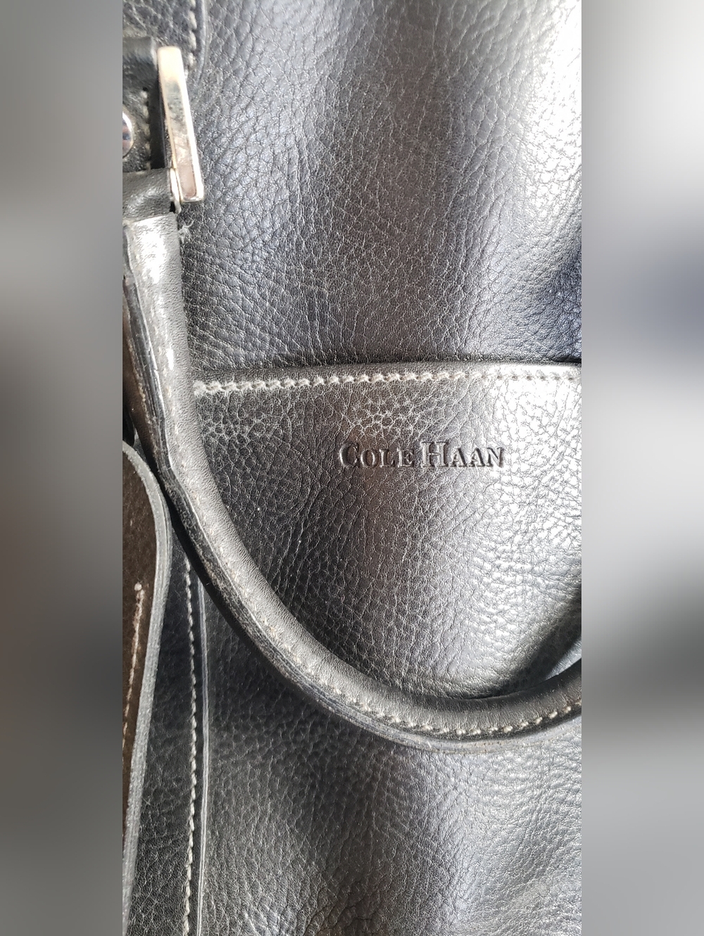 Cole Haan Leather Duffle Bag - Picture 4 of 11